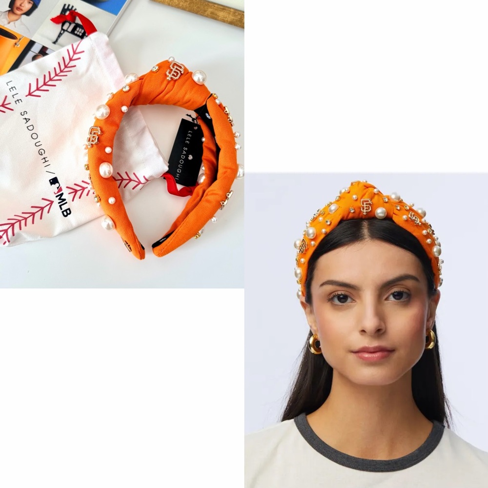 Lele Sadoughi MLB SF Giants Embellished Headband